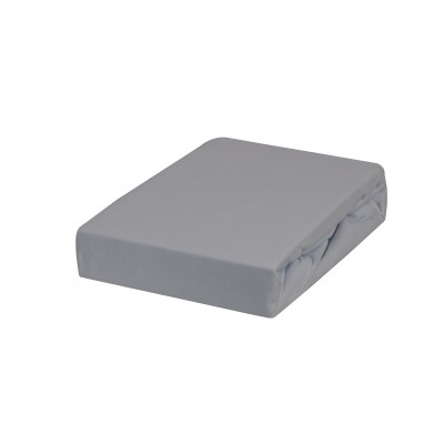 Prześcieradło ciemnoszare 90x200 z gumką JERSEY