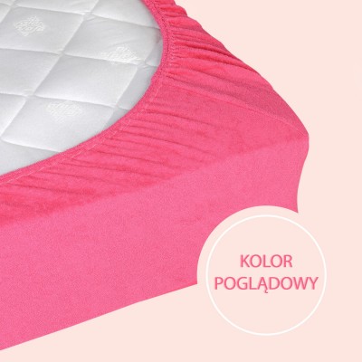 Prześcieradło 140x200 Frotte z gumką kremowe