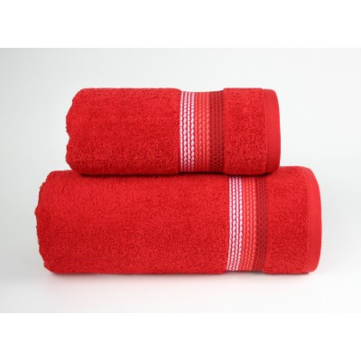 Ręcznik 50x90 czerwony bawełniany OMBRE - 1