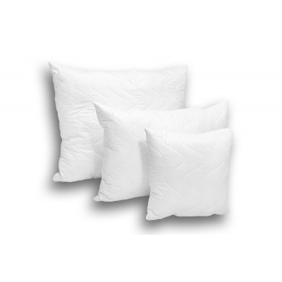 Biała poduszka antyalergiczna HIT 45x45 do spania z mikrofibry dla alergików hipoalergiczna - 1