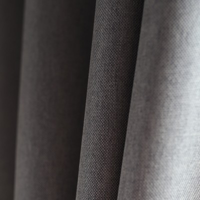 Grafitowa zasłona gotowa 140x250 na przelotkach do sypialni, salonu - 1