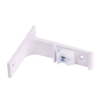 Uchwyt ścienny do szyn TS pojedynczy biały 75mm - 1