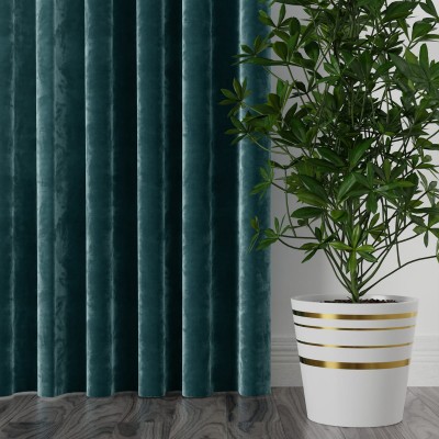 Tkanina zasłonowa Velvi 300 cm ciemny turkusowy 008 - 1