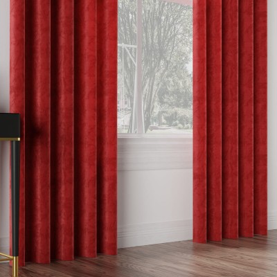Tkanina zasłonowa Velvi 300 cm czerwony 043 - 1