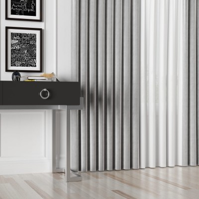 Tkanina zasłonowa Velvet 300 cm szary 068 - 1