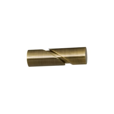 Końcówka fidelio do karnisza rurkowego 19 mm antyczne złoto - 1
