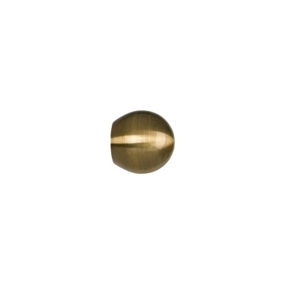 Końcówka kulka 19 mm do karnisza drążkowego antyczne złoto - 1