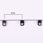 Ślizg na sznurku PROSTOKĄT fala 8 cm czarny - 3