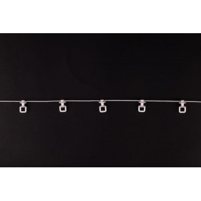 Ślizg na sznurku UNI fala 4,5 cm biały - 2