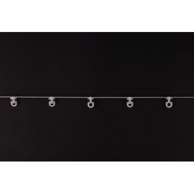 Ślizg na sznurku UNI obrotowy fala 6 cm biały - 2