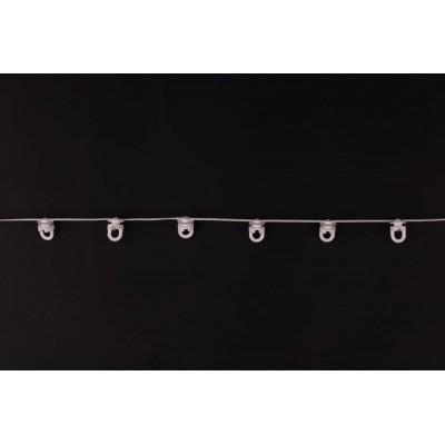 Ślizg na sznurku SLIM obrotowy fala 4,5 cm biały - 2