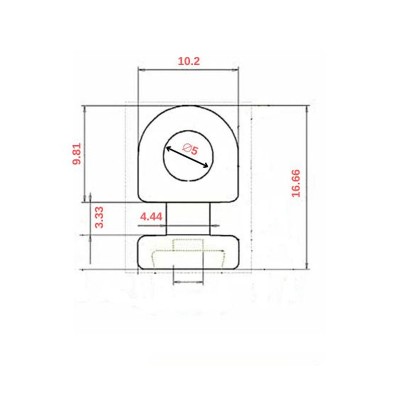 Ślizg na sznurku do systemu WAVE fala co 4,5 cm biały - 9
