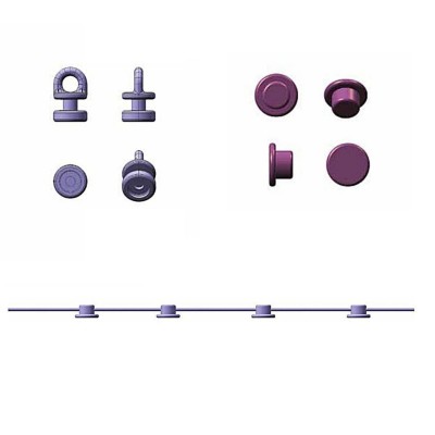 Ślizg na sznurku do systemu WAVE fala co 8 cm czarny - 7