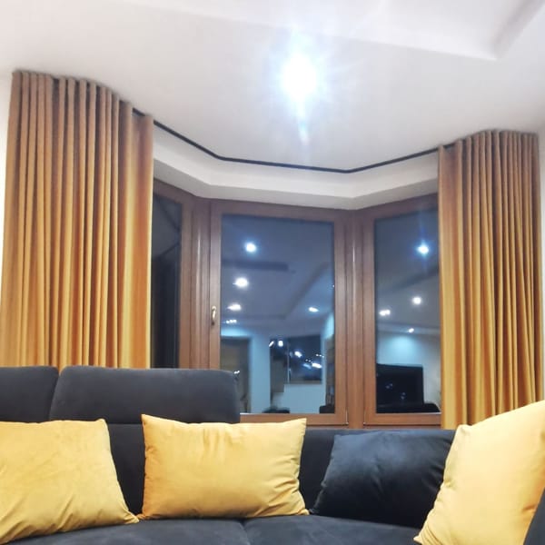 zasłony musztardowe na taśmie wave na szynie TS | Bagdad Nowy Sącz zasłony musztardowe na taśmie wave na szynie TS | Bagdad Nowy Sącz