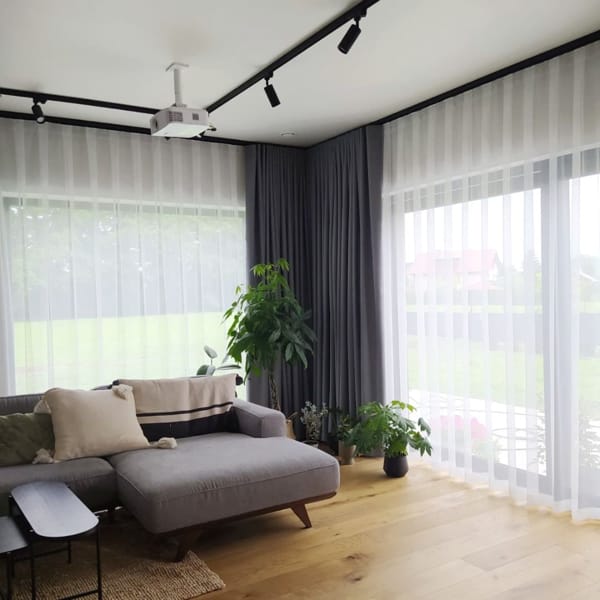 ciemne szare zasłony na taśmie wave | Bagdad Nowy Sącz