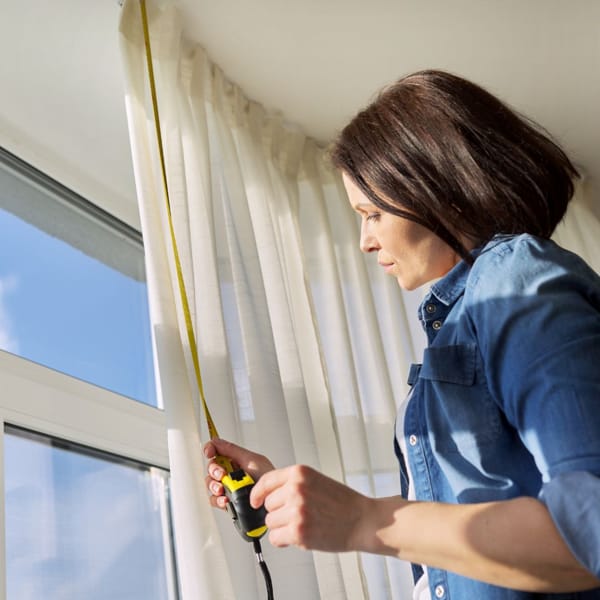 pomiar wysokości od karnisza pomiar wysokości od karnisza