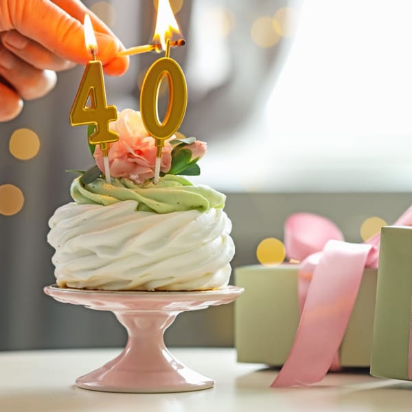 tort na 40 urodziny