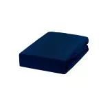 Prześcieradło 140x200 Frotte z gumką granatowe