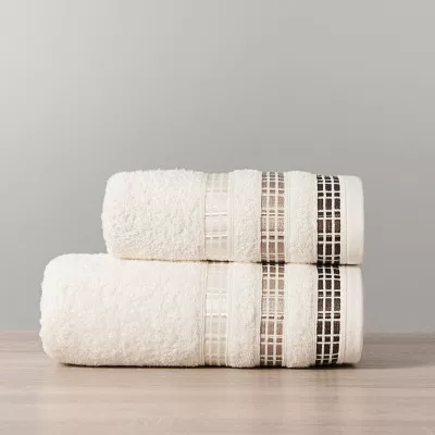 Ręcznik bawełniany 70x140 LUXURY kremowy - 1