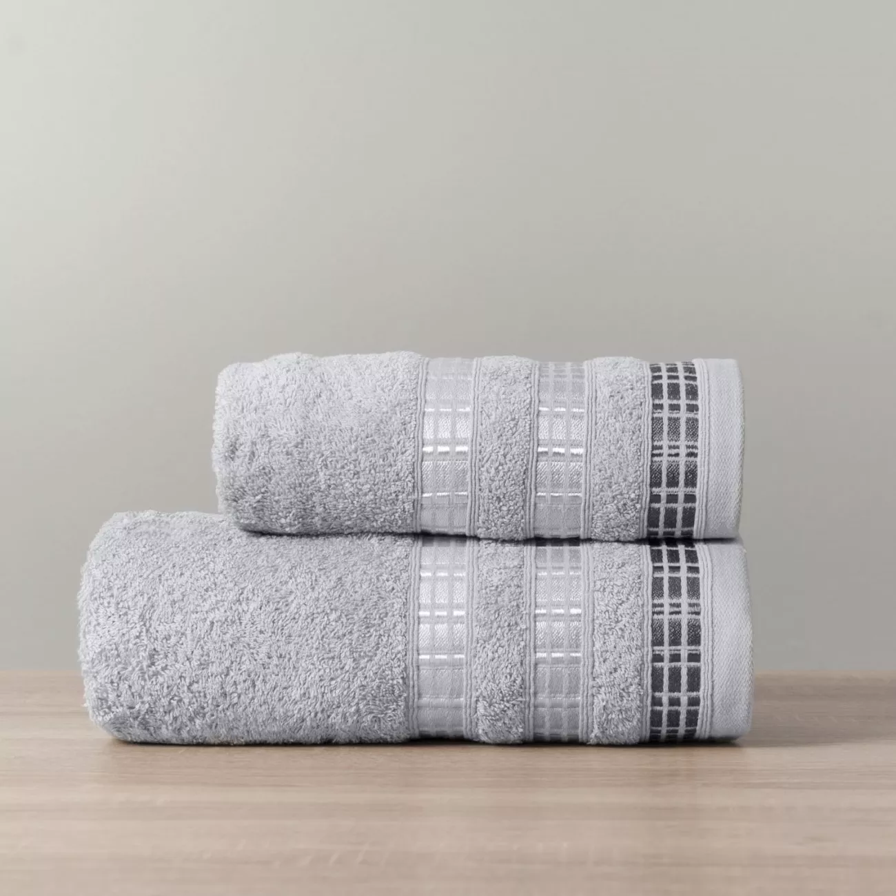 Ręcznik bawełniany 70x140 LUXURY szary - 1
