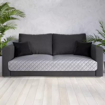 Narzuta na fotel 70x160 szara EDEN - 1