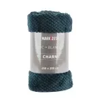 Koc 200x220 turkusowy CHARM narzuta - 1