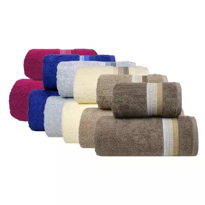Ręcznik 50x90 kremowy bawełniany OMBRE - 1