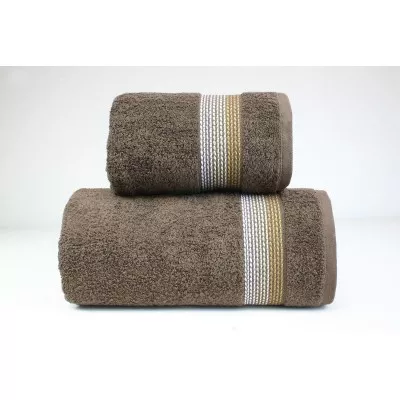 Ręcznik 70x140 brązowy bawełniany OMBRE - 1