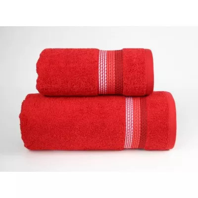 Ręcznik 70x140 czerwony bawełniany OMBRE - 1