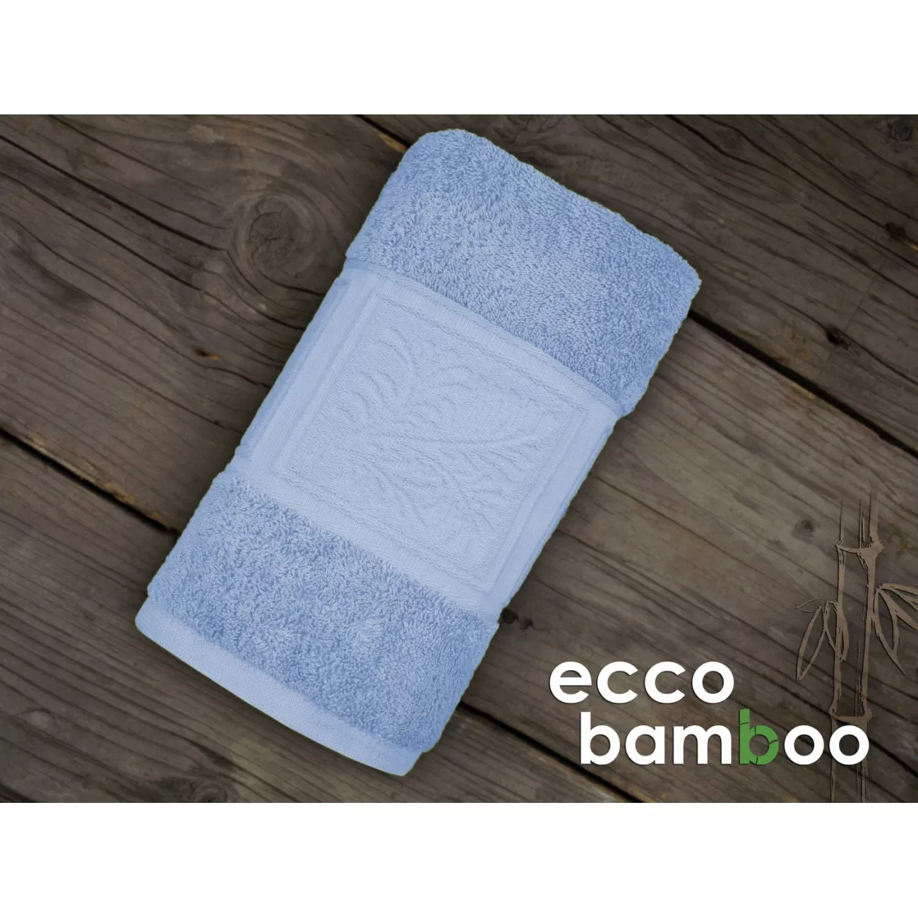 Ręcznik 50x90 bambus bawełna niebieski ECCO BAMBOO - 1 Ręcznik 50x90 bambus bawełna niebieski ECCO BAMBOO - 1