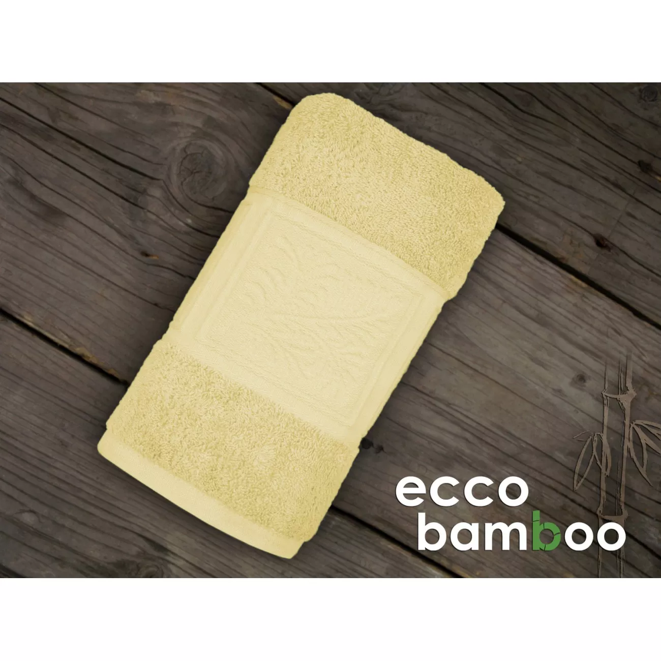 Ręcznik 50x90 bambus bawełna żółty ECCO BAMBOO - 1