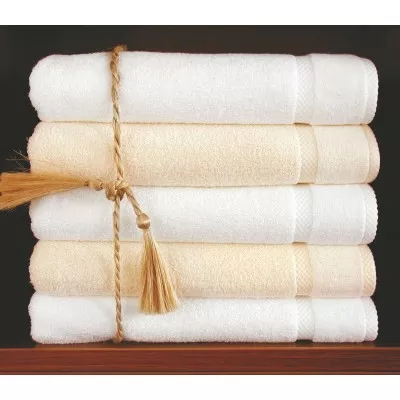 Ręcznik 70x140 bawełna bambus biały WELLNESS - 1