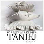 Komplet beżowych poszewek dekoracyjnych NATURAL - 1