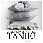 Komplet szarych poszewek dekoracyjnych NATURAL - 1