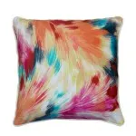 Poszewka ozdobna 45x45 IMPRESSIO Velvet kolorowy pędzel - 1