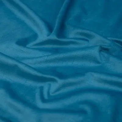 Tkanina zasłonowa velvet LARA venecia niebieski 140cm - 1