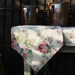 Bieżnik rustykalny na stół 40x170 trójkąt w kwiaty gobelin -1