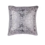 Poszewka 45x45 szara srebrne zdobienia - 1