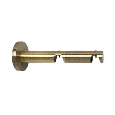 Wspornik podwójny broadway 19+19 mm antyczne złoto - 2