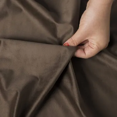 Tkanina zasłonowa Velvet 300 cm ciemny brązowy 017 - 2 Tkanina zasłonowa Velvet 300 cm ciemny brązowy 017 - 2