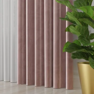 Tkanina zasłonowa Velvet 300 cm pastelowy fioletowy 035 - 3