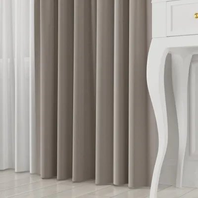 Tkanina zasłonowa Lima 300 cm beżowo-szary 013 - 3 Tkanina zasłonowa Lima 300 cm beżowo-szary 013 - 3