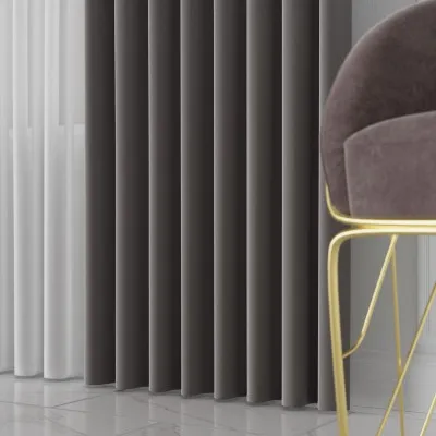 Tkanina zasłonowa Lima 300 cm chłodny brązowy 035 - 3 Tkanina zasłonowa Lima 300 cm chłodny brązowy 035 - 3