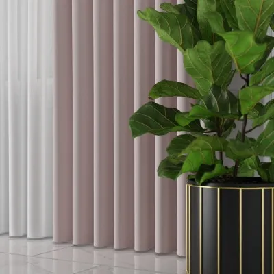 Tkanina zasłonowa Lima 300 cm pudrowy różowy 010 - 3 Tkanina zasłonowa Lima 300 cm pudrowy różowy 010 - 3