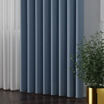 Tkanina zasłonowa Lima 300 cm ciemny niebieski 028 - 3 Tkanina zasłonowa Lima 300 cm ciemny niebieski 028 - 3