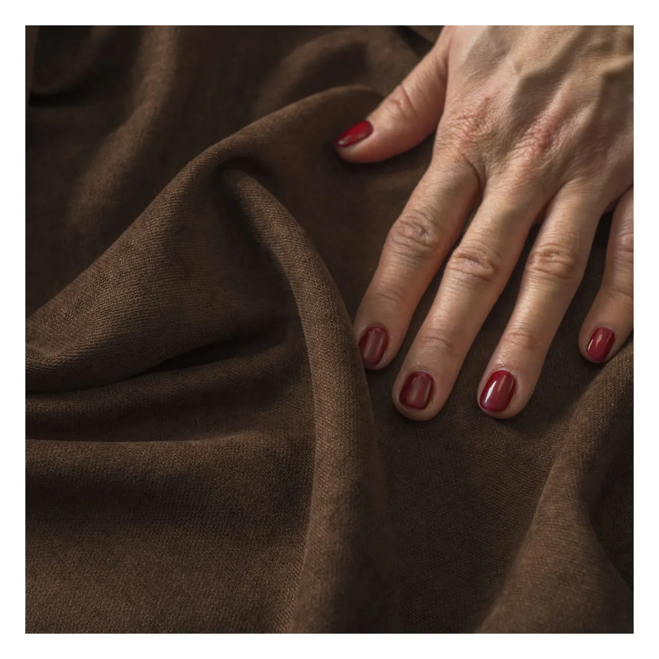 Tkanina zasłonowa Milas 320 cm ciemny brązowy 012 - 1