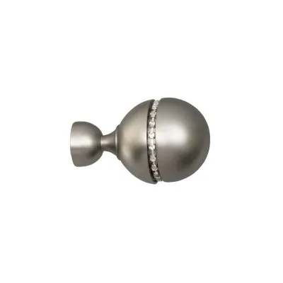 Końcówka corso diamond do karnisza drążkowego 19 mm satyna nikiel - 1