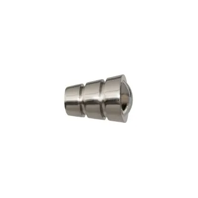 Końcówka fedora 19 mm efekt stali nierdzewnej - 1