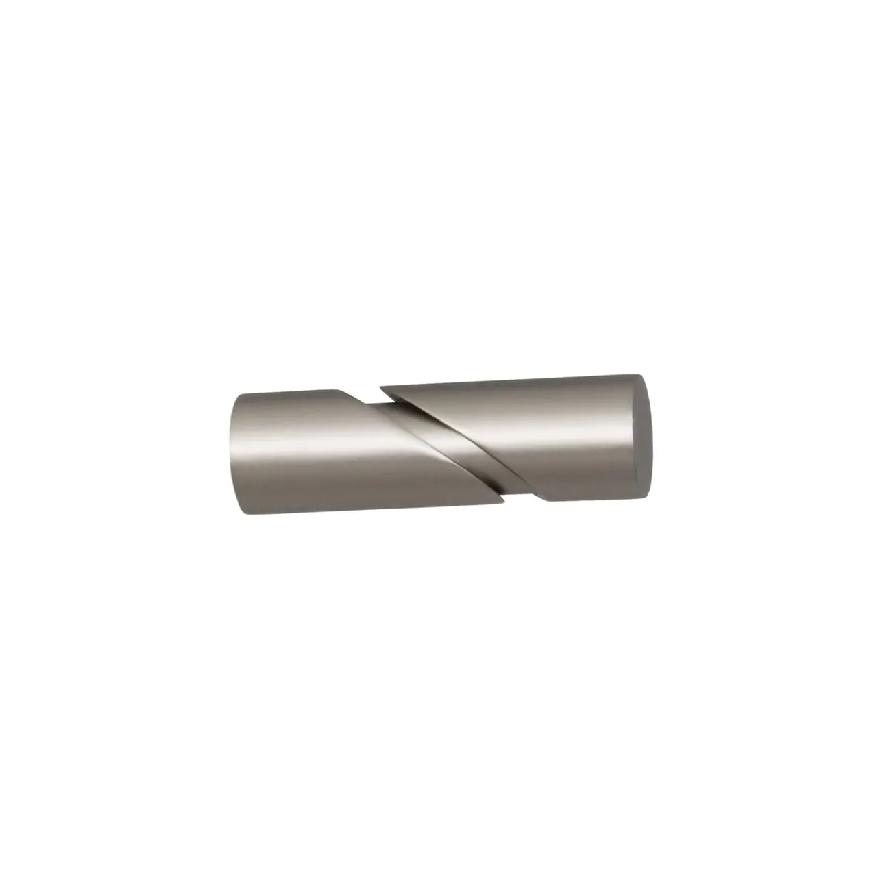 Końcówka fidelio do karnisza rurkowego 19 mm satyna nikiel - 1