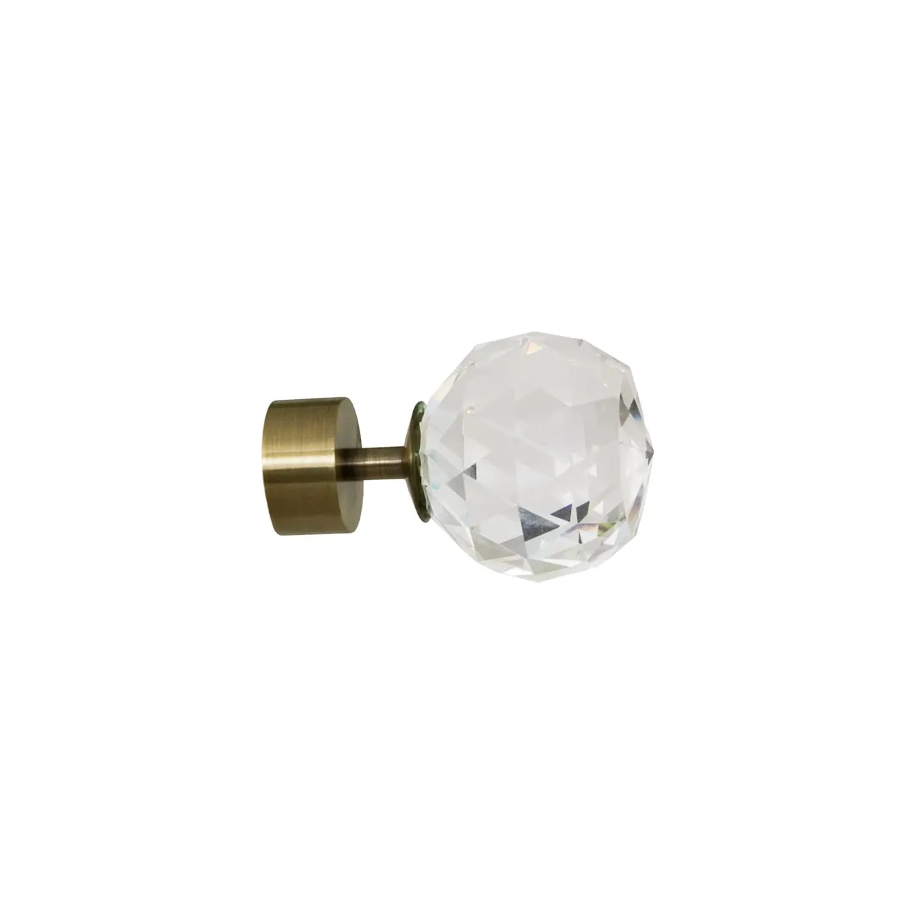 Komplet 2 sztuk końcówek globe do karnisza drążkowego 25 mm antyczne złoto - 1